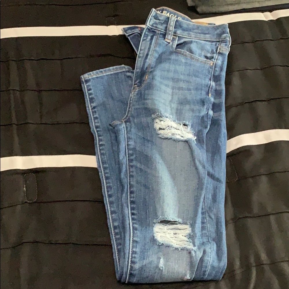 American Eagle Super Stretch Destroyed wash Jeans